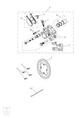 Bremse hinten - Tiger XRx bis FIN 855531