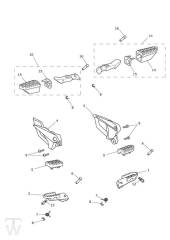 Footrests - Tiger XRx up to VIN 855531