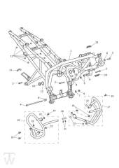 Main Frame Assembly - Tiger XCx up to VIN 855531