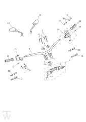 Handlebar Switch - Tiger XCx up to VIN 855531