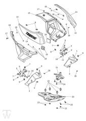 Fairing Laterally - Tiger XC up to VIN 855531