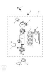 Rear Suspension Unit - Tiger XCA up to VIN 855531