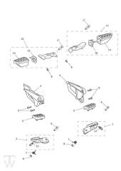 Footrests - Tiger XCA up to VIN 855531