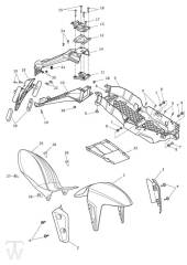 Mudguard - Speed Triple S from VIN 735438