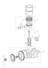 Crank Shaft - Speed Triple S from VIN 735438