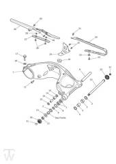 Swingarm - Speed Triple S from VIN 735438