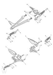 Fussrasten RX - Street Triple & RX ab FIN 560477