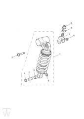 Rear Suspension Unit - Street Triple & RX from VIN 560477