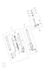 Front Suspension - Street Triple & RX from VIN 560477