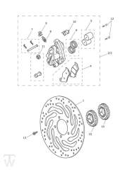Bremse vorn - Bonneville T120 ab FIN AC6130