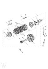 Clutch - Bonneville T120 from VIN AC6130