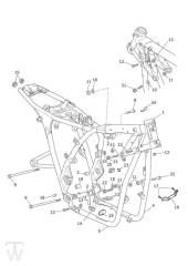 Hauptrahmen - Bonneville T120 Black ab FIN AD0139