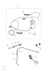 Benzintank - Street Scrambler ab FIN 914448