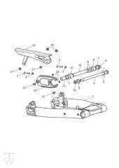 Swingarm - Street Scrambler from VIN 914448