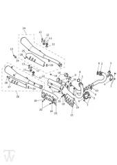 Auspuff - Street Scrambler bis FIN 914447