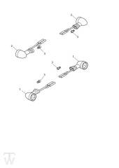 Indicator LED Nur Sandstorm US - Street Scrambler from VIN AB9837