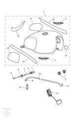 Benzintank Sandstorm - Street Scrambler ab FIN AB9837