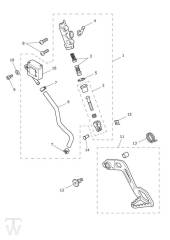 Hauptbremszylinder hinten - Tiger 900 GT Pro