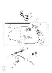 Fueltank - Speed Twin up to VIN AE2310