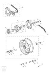 Hinterrad - Street Triple RS ab FIN 966534