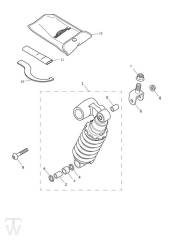 Rear Suspension Unit - Street Triple S from VIN 974463