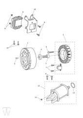 Starter Generator - Street Triple S from VIN 974463