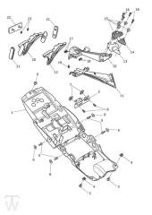 Mudguard rear - Street Triple S from VIN 974463