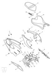 Heckverkleidung Sitz - Street Triple S ab FIN 974463