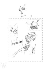 Master Cylinder Assy front - Street Triple S from VIN 974463