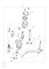 Master Cylinder Assy front - Tiger 900