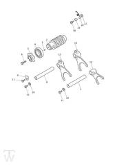 Gear Selector Drum - Tiger 900