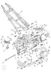 Main Frame Assembly - Tiger 900 Rally