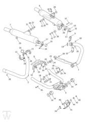 Exhaust - Bonneville T100 from VIN AC5927