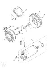 Starter Generator - Bonneville T100 from VIN AC5927