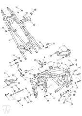 Main Frame Assembly - Tiger 1200 GT