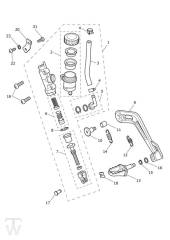 Hauptbremszylinder hinten - Tiger 1200 GT