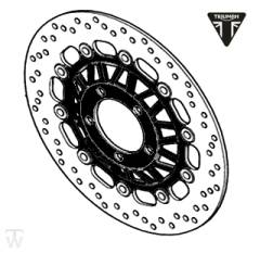 Brake Disc front Black Tiger Sport from VIN750470