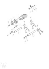 Schaltwalze - Street Triple RS ab FIN BF1297