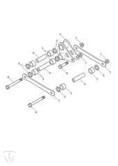 Rear Suspension Linkage - Street Triple Moto2