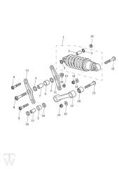 Rear Suspension Unit - Speedmaster 1200 up to AC1200