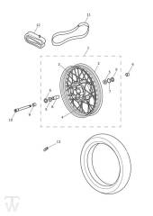 Front Wheel - Speedmaster 1200 up to AC1200