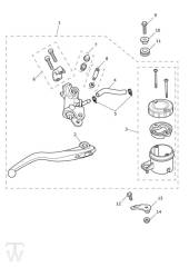 Master Cylinder Assy front - Speed Triple 1200 RS