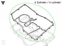 Ölwannendichtung 4 Zylinder