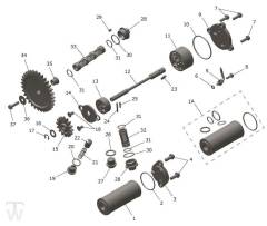 Ölpumpe Schmierung - TF250-X bis CC7868