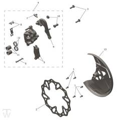 Bremse vorn - TF 450-RC