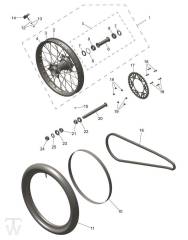Hinterrad - TF 450-RC