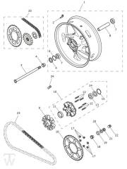 Hinterrad - Trident 660 bis BU6463