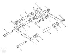 Federbein Umlenkung - Street Triple S660 ab 967907