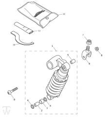 Federbein - Street Triple S660 ab 967907