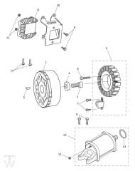 Anlasser Lichtmaschine - Street Triple S660 ab 967907